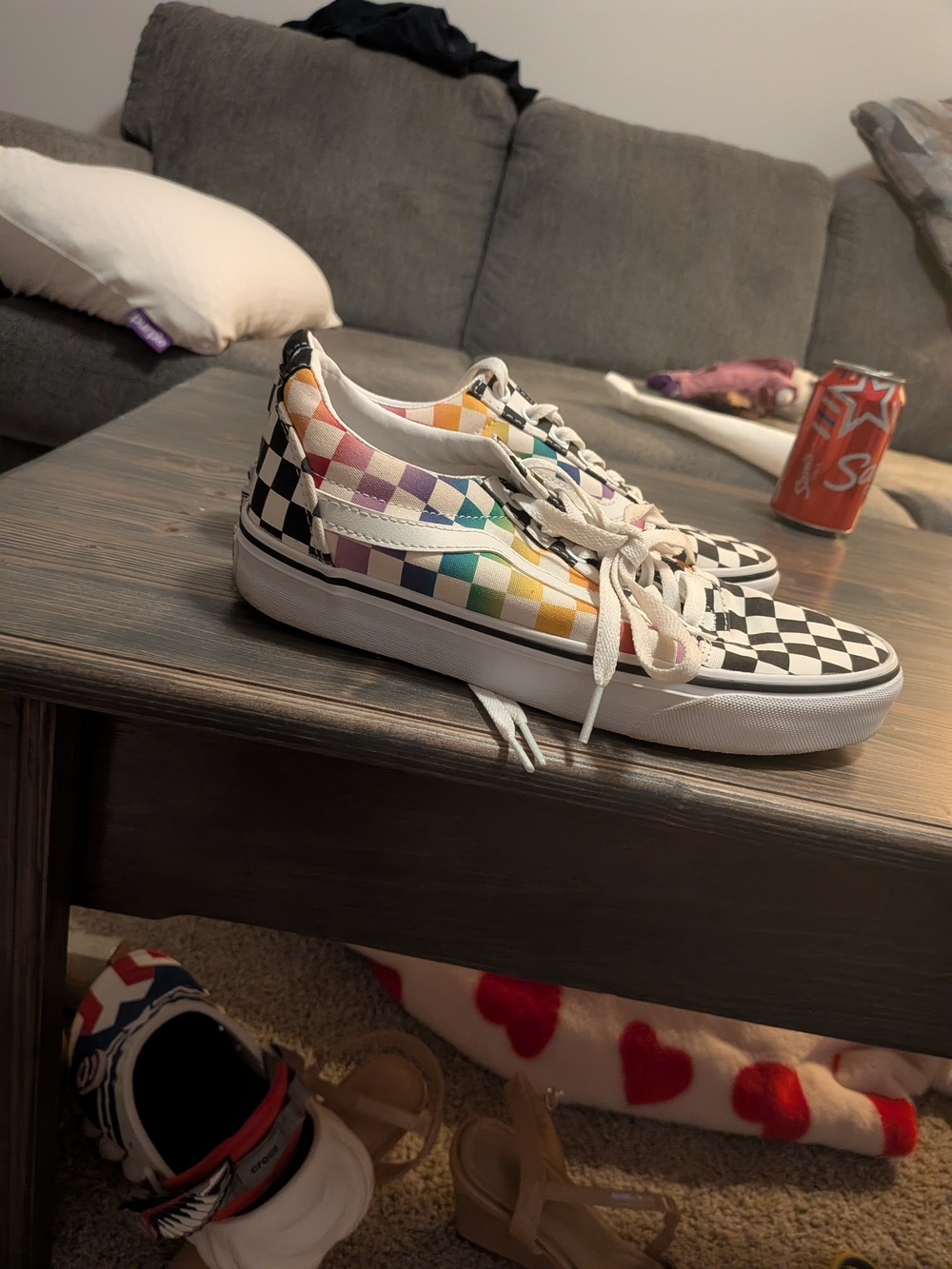 Vans Checkerboard Rainbow Old Skool Sneakers - Multicolor